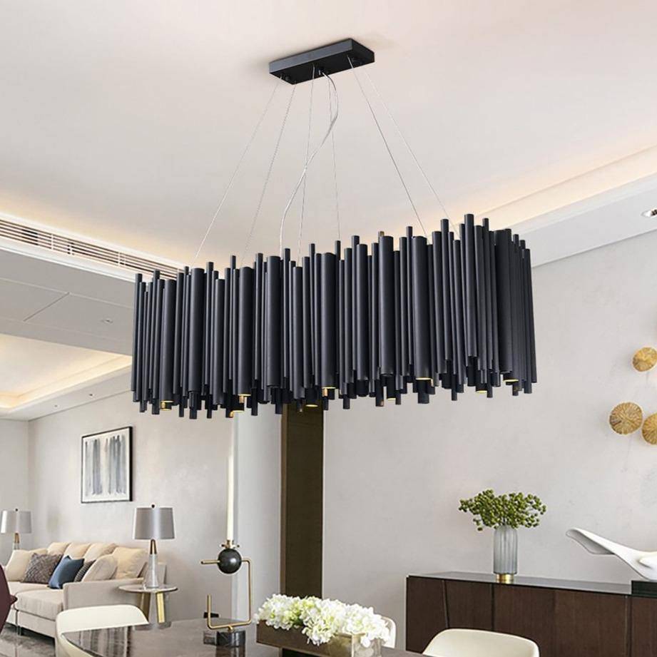 Vigor Rectangle Chandelier, Black Secondary image