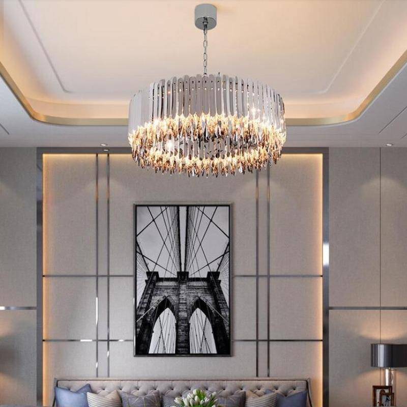 Legance Crystal Chandelier, Chrome Main image