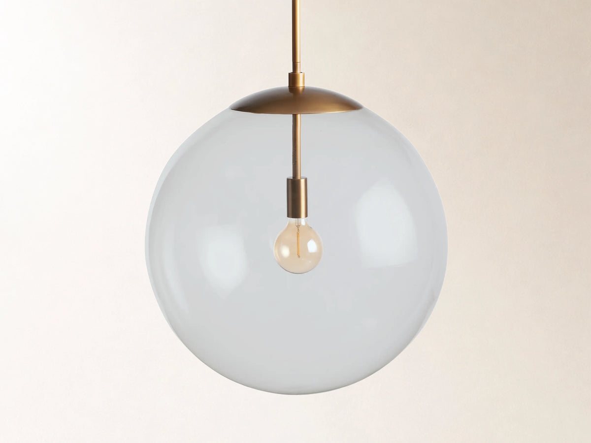 Wescott XL Globe Pendant with Rod