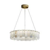Halos Alabaster Round/Square Chandelier