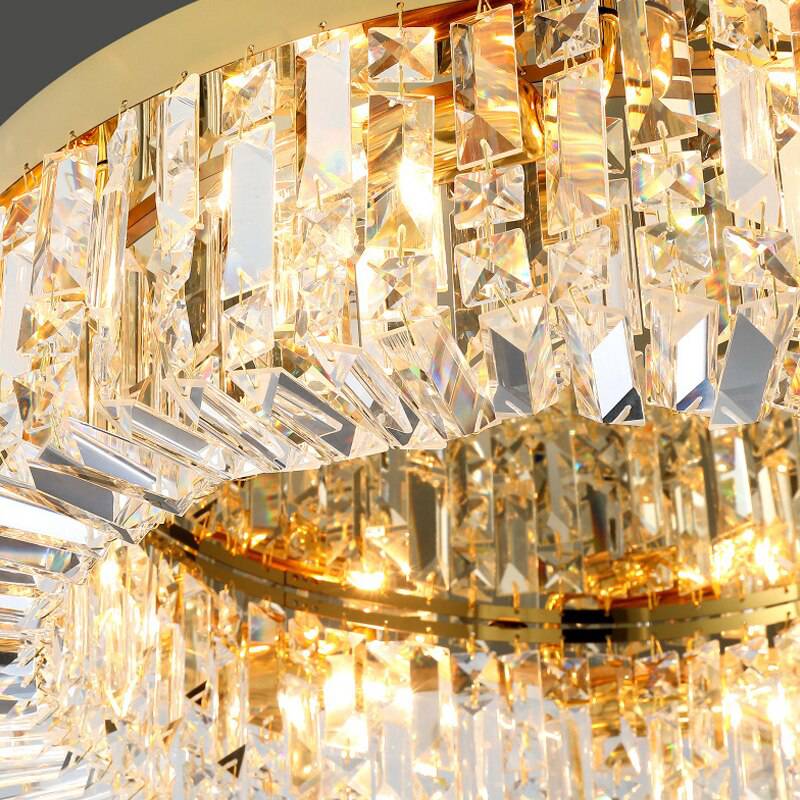 Specchi Round Chandelier  Flush Mount
