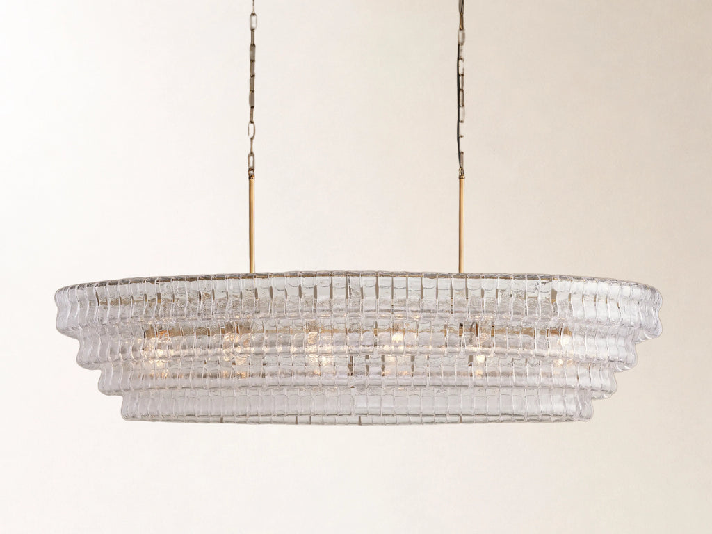 Ghiaccio Oval Chandelier