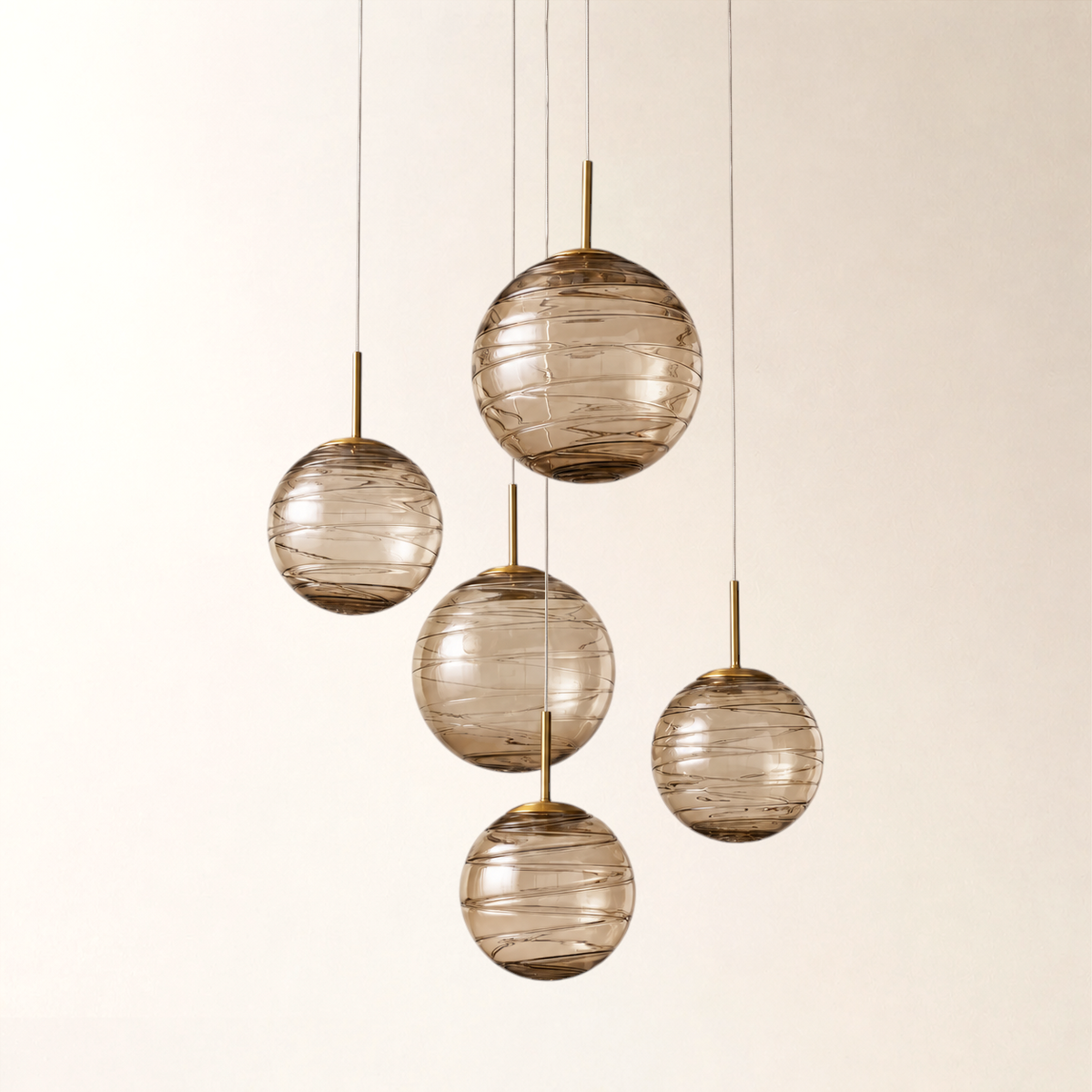 Casen Glass Round Chandelier 20"28"34"43"