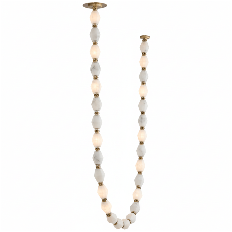 Glass Chain Chandelier