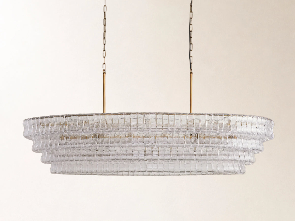 Ghiaccio Oval Chandelier