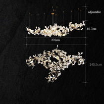 Ceramic Ginkgo Chandelier 4 Sizes