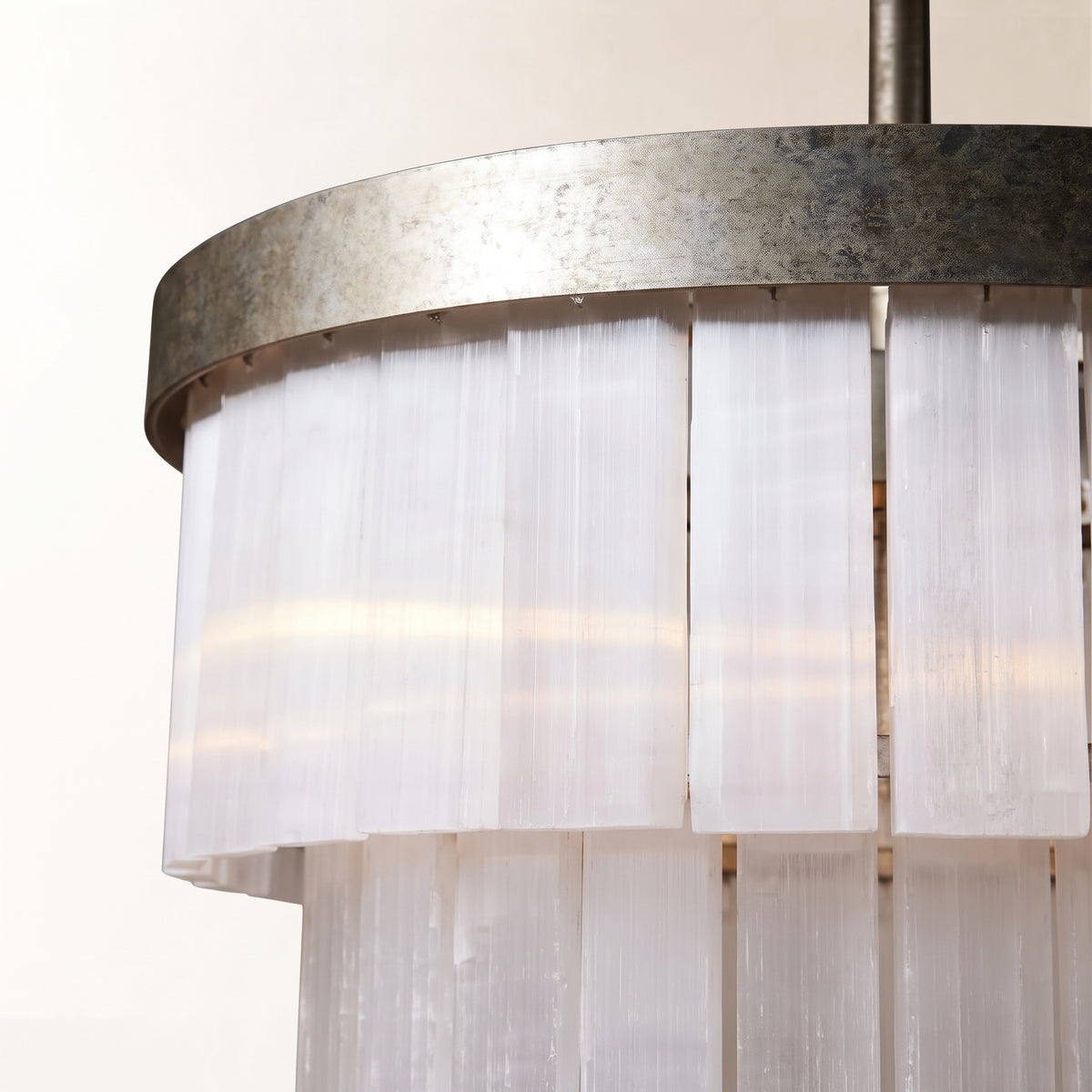 Cameron 2 Tier Selenite Chandelier