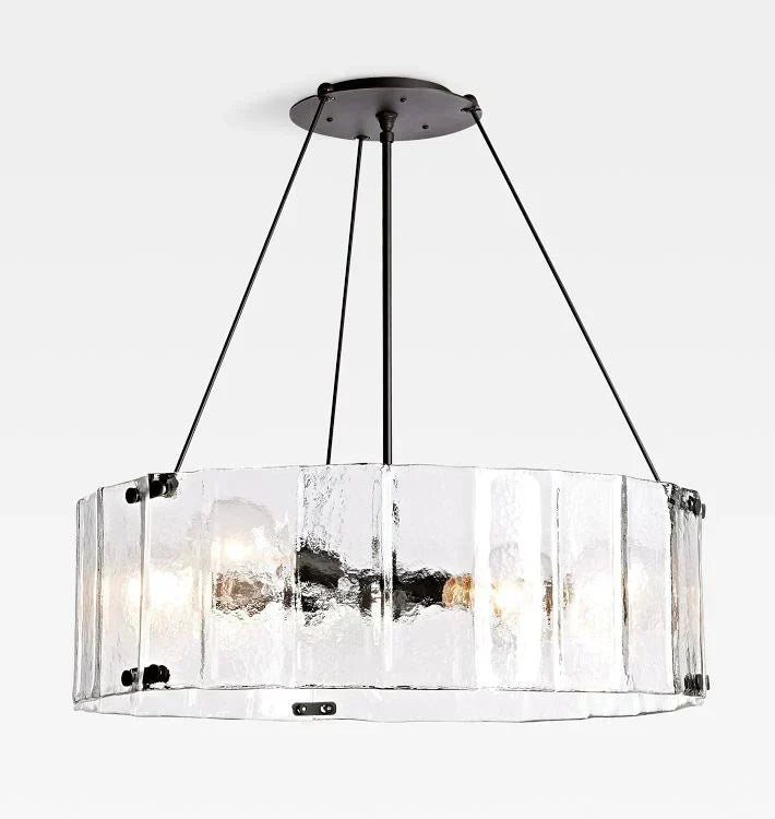 Marcellus Glass Round Chandelier 32"