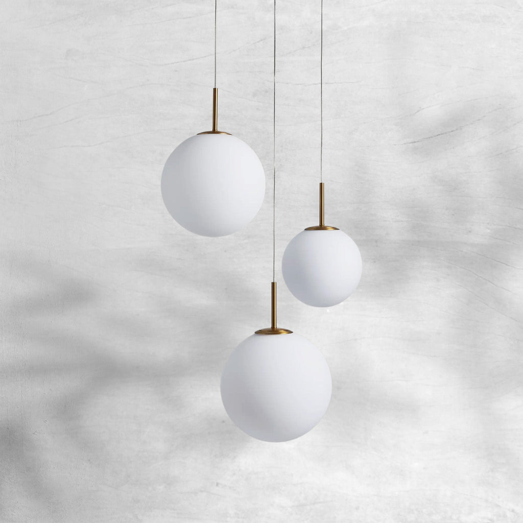 Contemporary Casen Glass Round Chandelier 20"28"34"43" - CasaraHouse