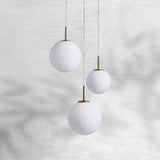 Contemporary Casen Glass Round Chandelier 20"28"34"43" - CasaraHouse
