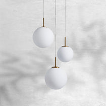 Contemporary Casen Glass Round Chandelier 20"28"34"43" - CasaraHouse