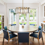Elegant Amaya Round Chandelier 30" 38" 48" - CasaraHouse