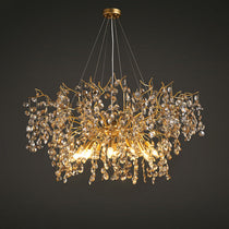 Luxury Crystal Branch Chandelier 39.4"D