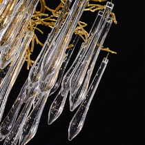 Iris Raindrop Round Branch Crystal Chandelier