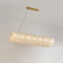 Alabaster Cascade Tiered Chandelier 27.6