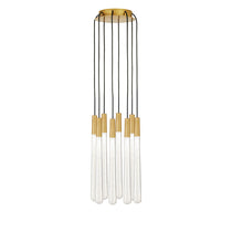 Pyramid Round Crystal Chandelier