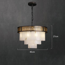 Marble Alabaster Lorry Multi-layer Classic Chandelier