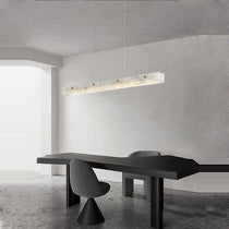 60" Natural Marble Alabaster Kitchen Island Chandelier