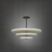 VEYRA 3 TIER ALABASTER CHANDELIER 23.6"D