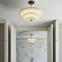 VEYRA 3 TIER ALABASTER CHANDELIER 23.6"D