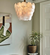 Elba Glass Chandelier 21.7"W