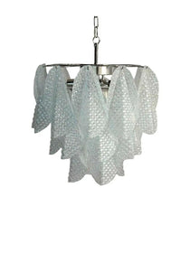 Murano Glass Chandelier – 23 Rondini – Granigliar – Transparent