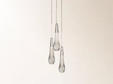 Soltaire Cluster Pendant in Nickel