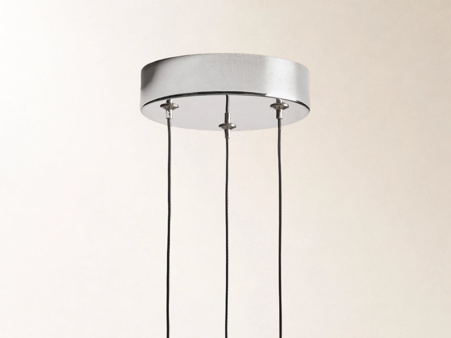 Soltaire Cluster Pendant in Nickel
