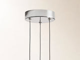 Soltaire Cluster Pendant in Nickel