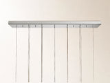Soltaire Linear Chandelier in Nickel