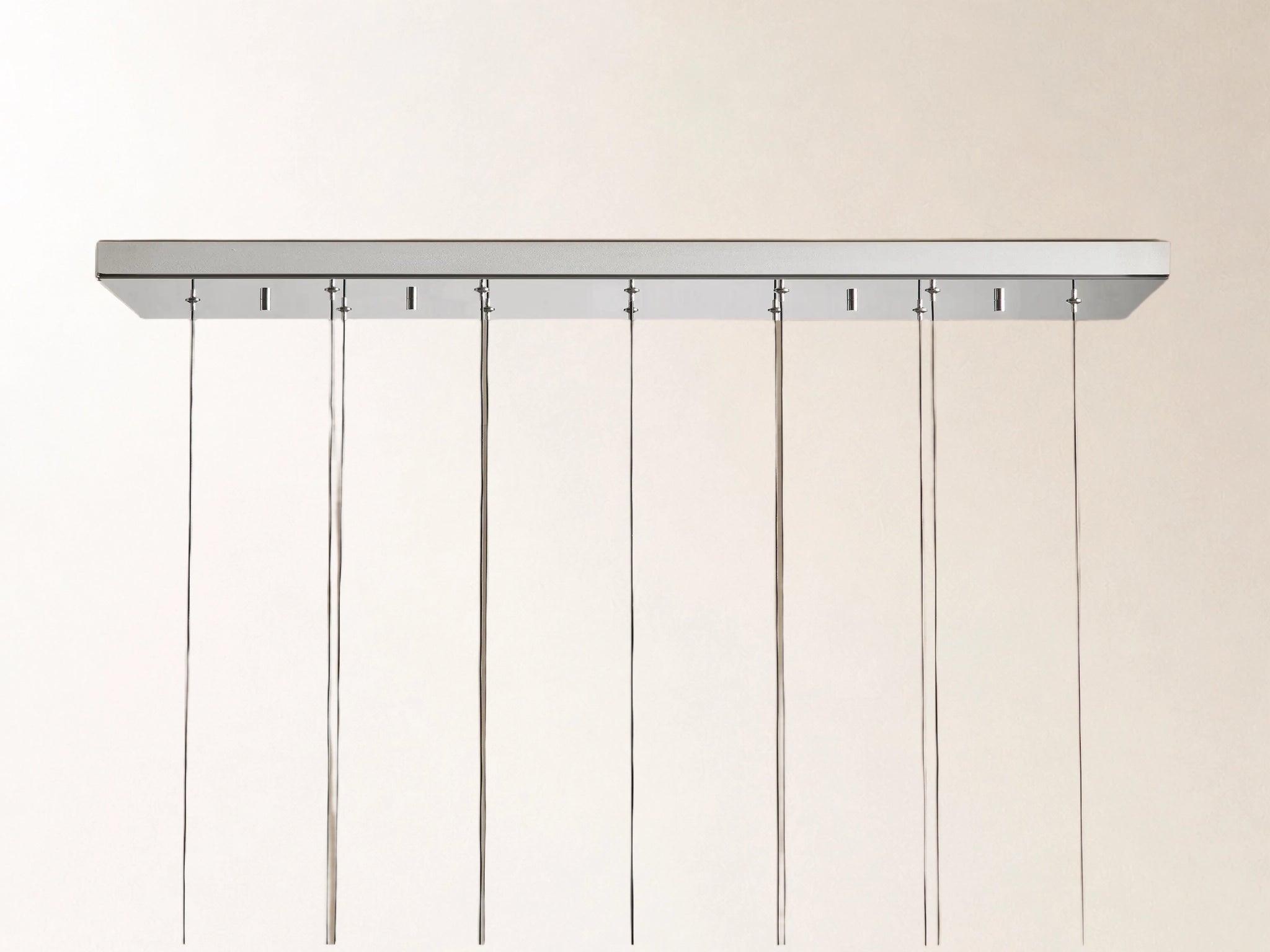 Soltaire Linear Chandelier in Nickel
