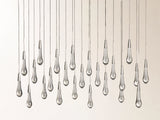 Soltaire Linear Chandelier in Nickel