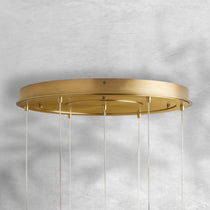 Contemporary Casen Glass Round Chandelier 20"28"34"43" - CasaraHouse