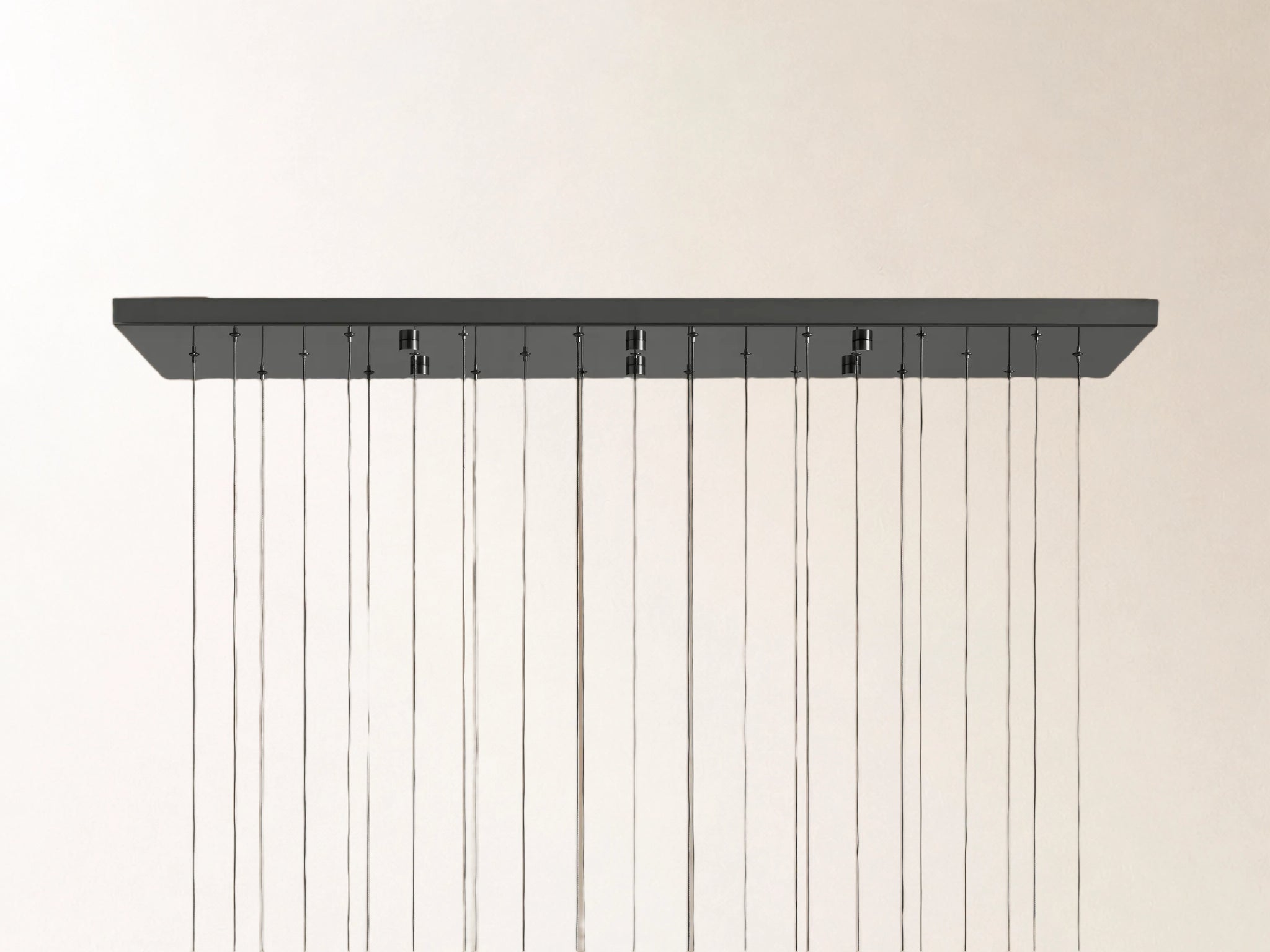 Soltaire Linear Chandelier in Nickel