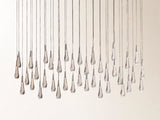 Soltaire Linear Chandelier in Nickel