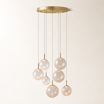 Casen Glass Round Chandelier 20"28"34"43"