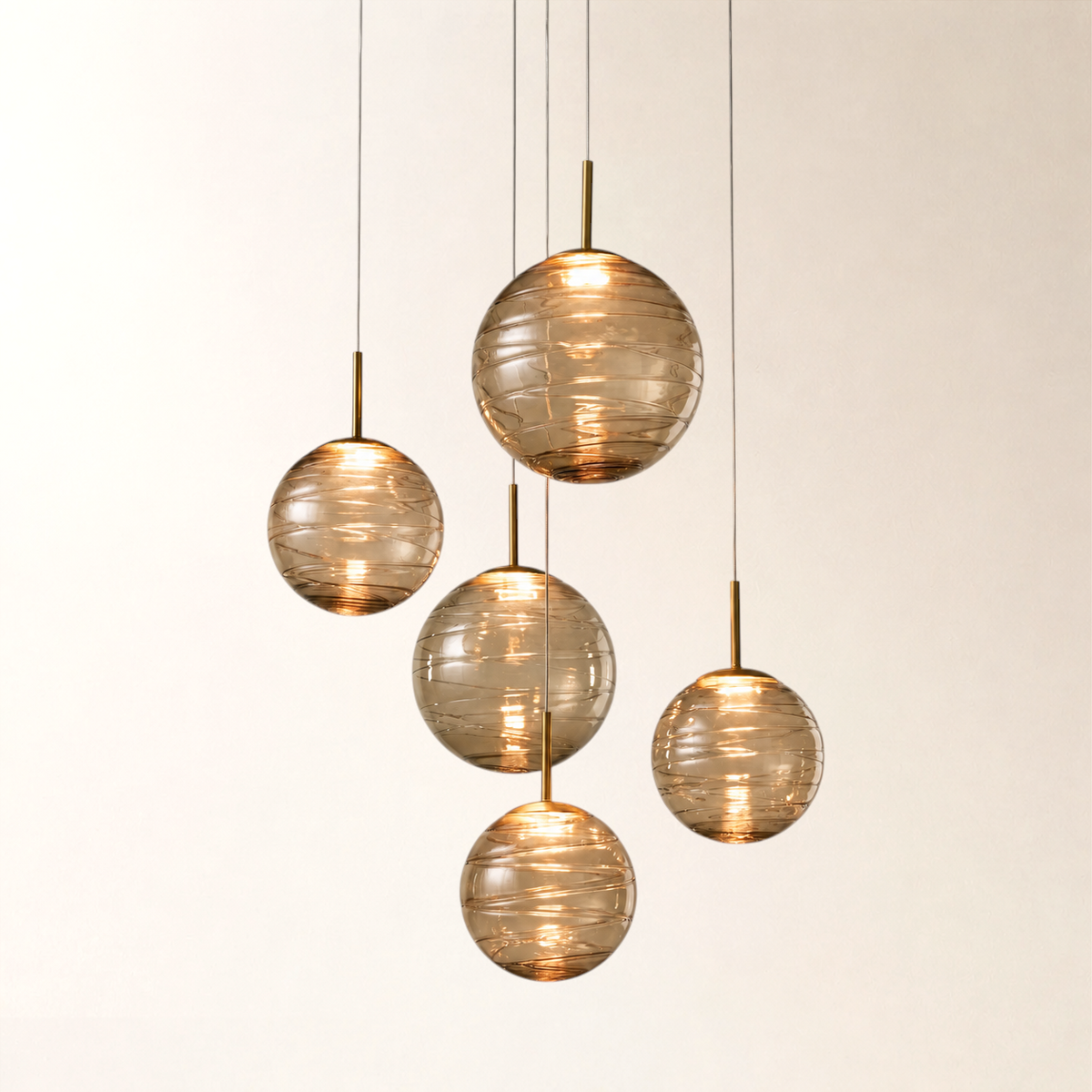 Casen Glass Round Chandelier 20"28"34"43"