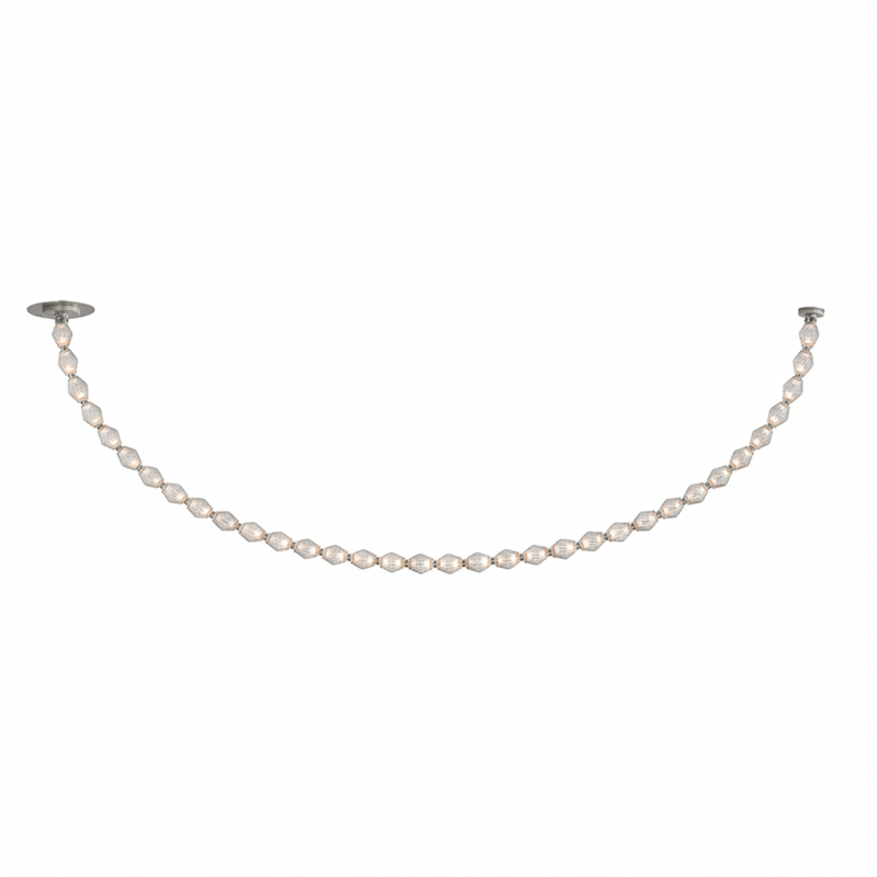 Glass Chain Chandelier