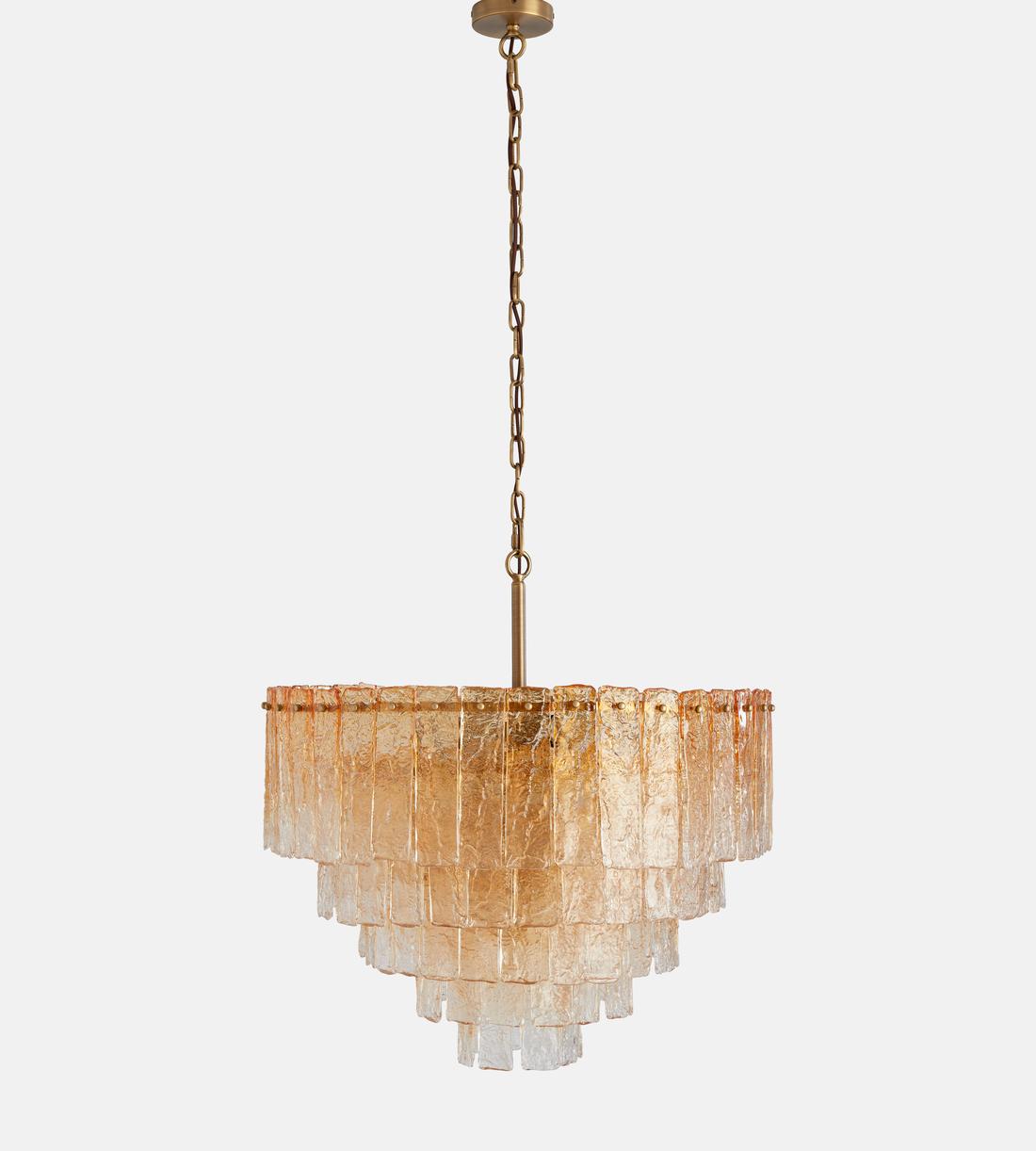 Lydia Glass Chandelier 27"W Main image