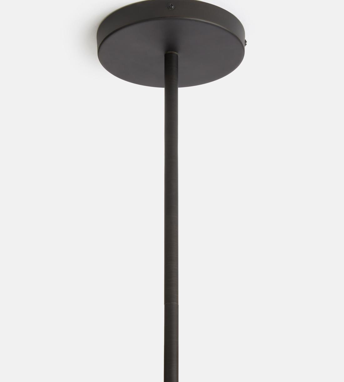 Seed Blackened Brass Chandelier 63"H