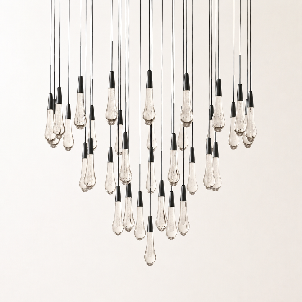 Soltaire Crystal Round Chandelier 17" 24" 36" 48" 58"D