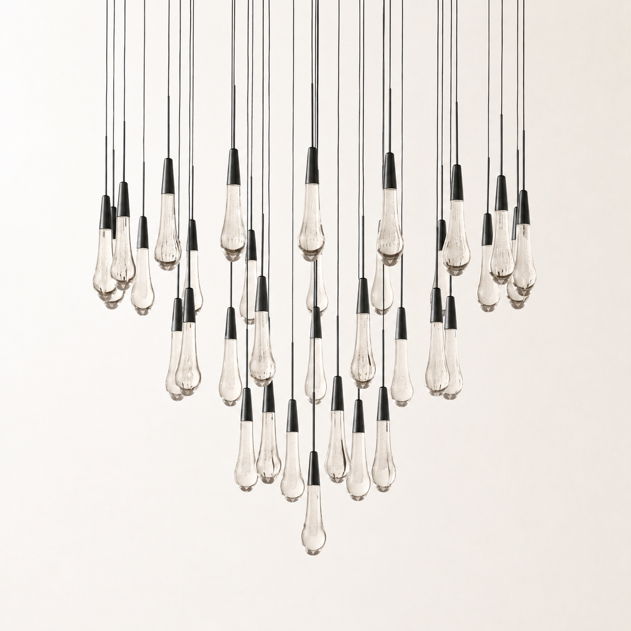 Soltaire Crystal Round Chandelier 17" 24" 36" 48" 58"D