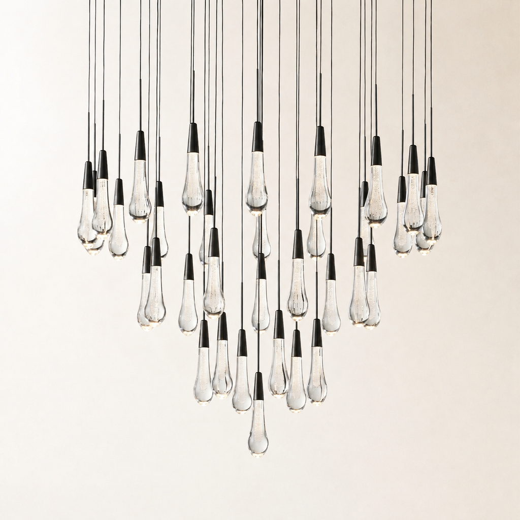 Soltaire Crystal Round Chandelier 17" 24" 36" 48" 58"D