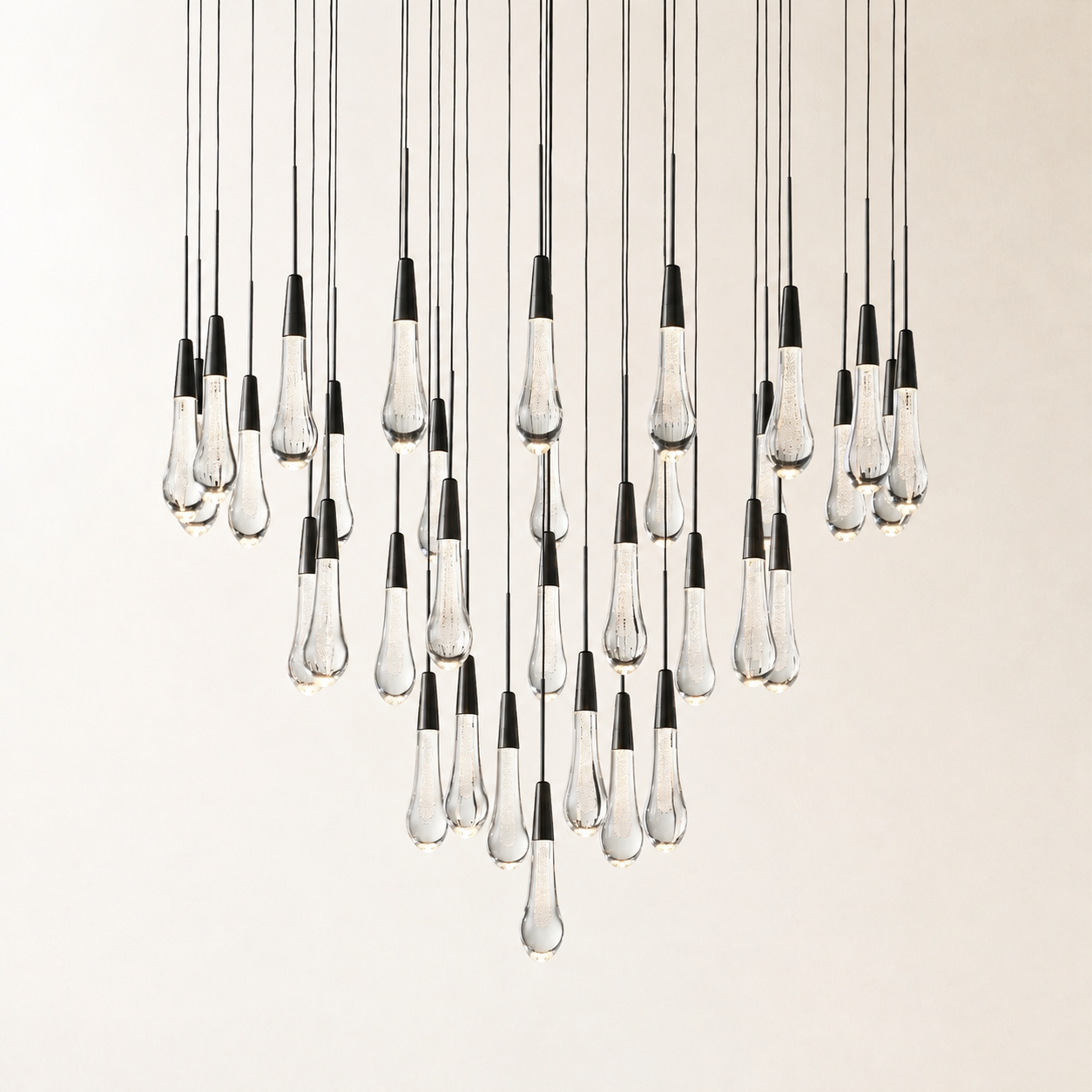 Soltaire Crystal Round Chandelier 17" 24" 36" 48" 58"D