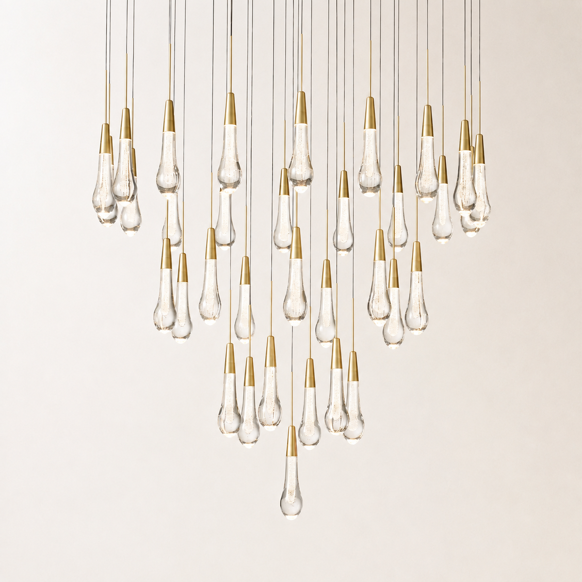 Soltaire Crystal Round Chandelier 17" 24" 36" 48" 58"D