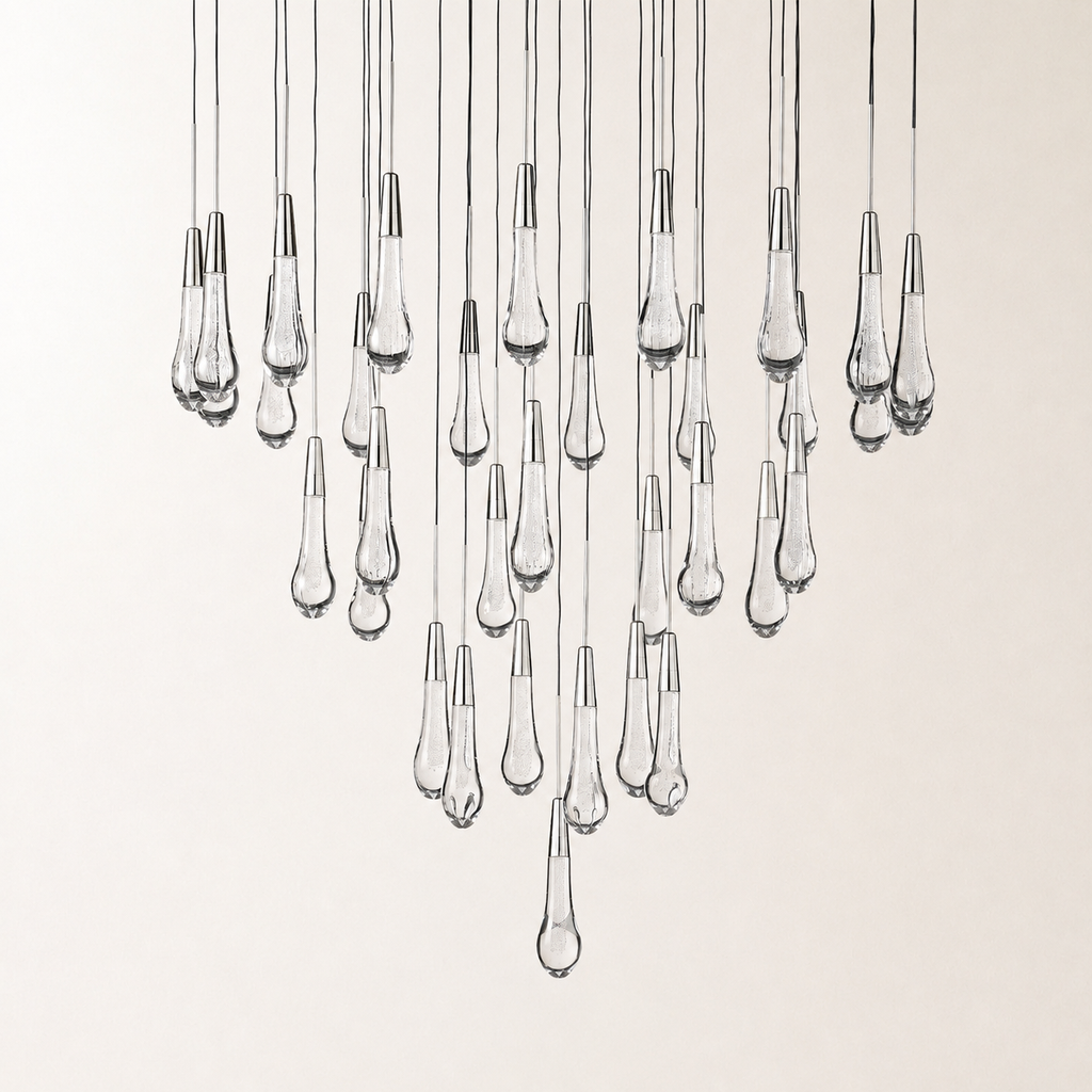 Soltaire Crystal Round Chandelier 17" 24" 36" 48" 58"D