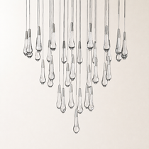 Soltaire Crystal Round Chandelier 17" 24" 36" 48" 58"D