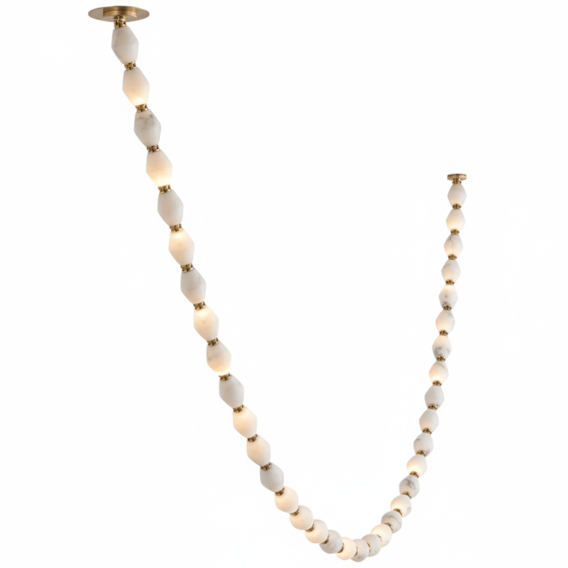 Glass Chain Chandelier