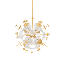Gleason Clear Functional Design Chandelier