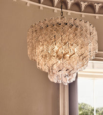 Elodie Glass Chandelier 28"W